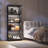 4-Tier Glass Display Cabinet With RGB Sensor Light And Lock-1066826809