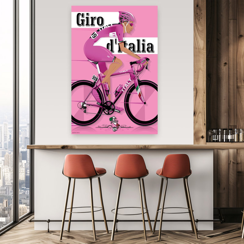 Art mural rose contemporain rose et rose, 60" H x 40" W