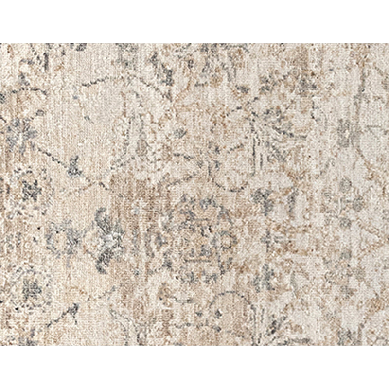 Handmade Silk and Wool Area Rug, Round 6'