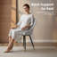 Modern Fabric Upholstered Dining Chairs with Ergonomic Backrest, Golden Metal Legs-1085505427