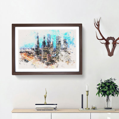 Moscow Russia Skyline - Framed Print