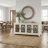 Ariba Traditional Mirrored Door TV Stand with Storage for 75" TVs-920440055