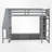 Wooden Gaming Loft Bed with Desk, Multi-Storage Shelves, LED Lights & Hanging Clothes Rack- Ideal for Bedroom, Dorm, and Home Office-1771373528-1771373529