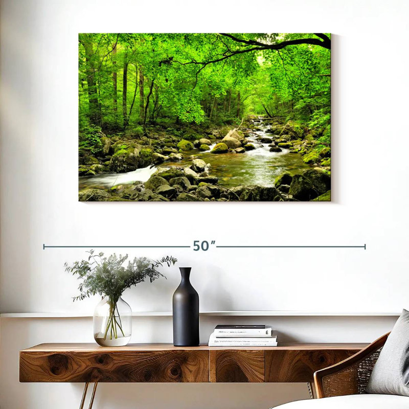 Alvord Smolny Forest Stream, H 26 po x l 39 po