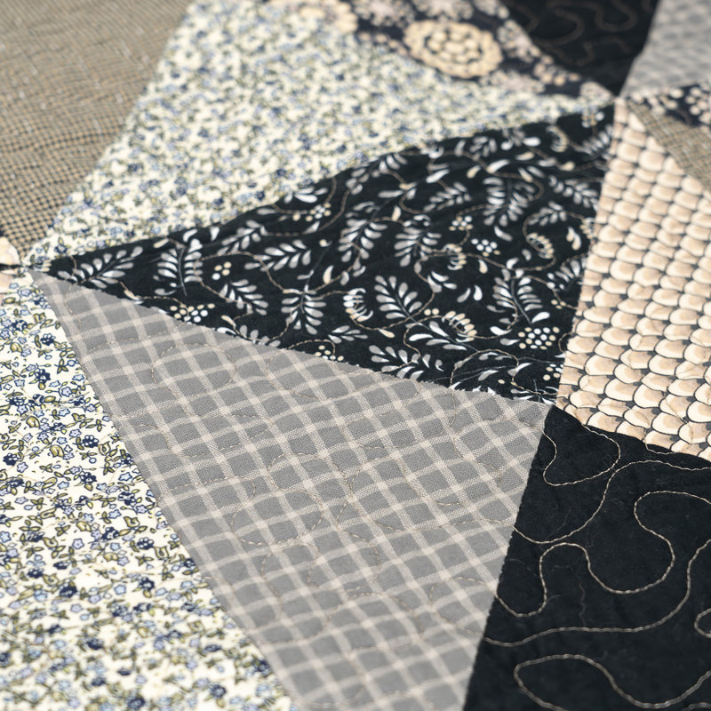 Donna Sharp Lexington Star Pieced Cotton Quilted Throw