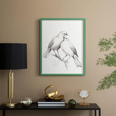 «Vintage Animal Print II», reproduction encadrée - bois massif
