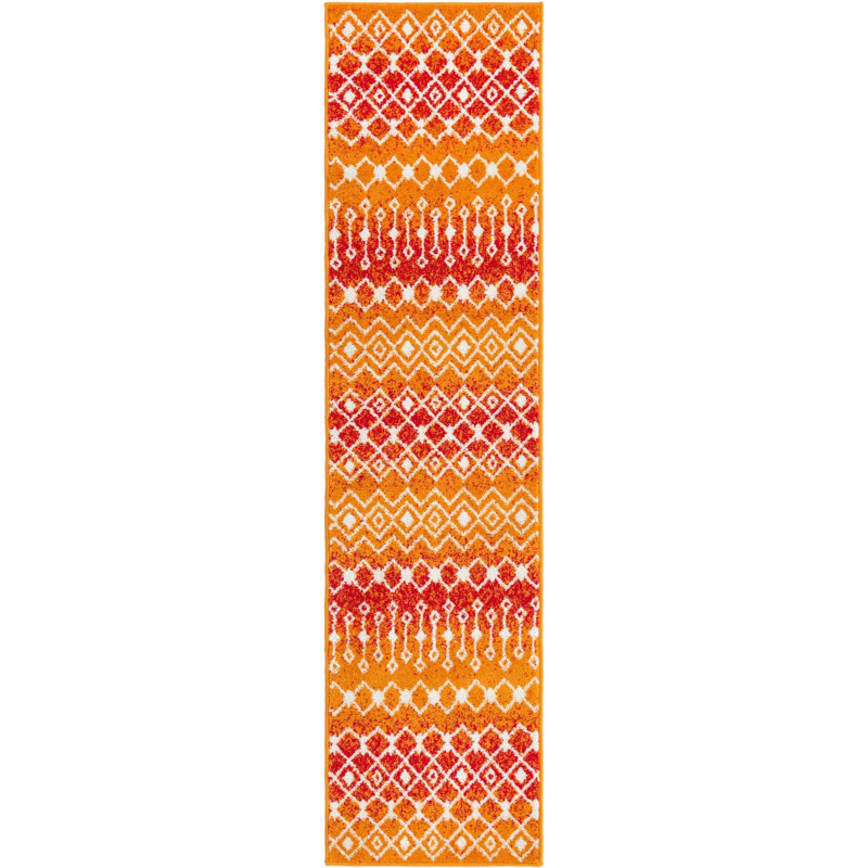 Abstract Indoor Rug, Runner 2' x 8'