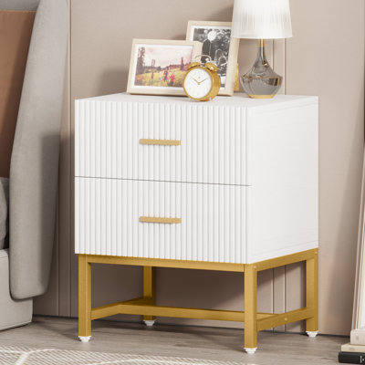 Heddo 19.7'' W Metal Nightstand