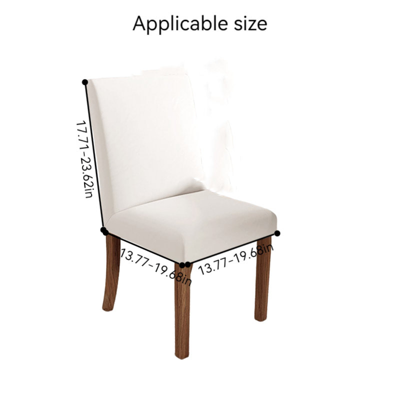 Housse pour chaise de salle à manger en polyester