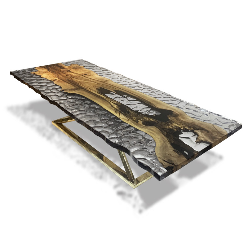 Abruzzo Walnut Wood Dining Table, 48" W x 108.3" L