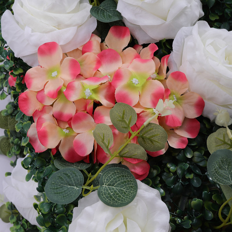 6 panneaux muraux de fleurs artificielles