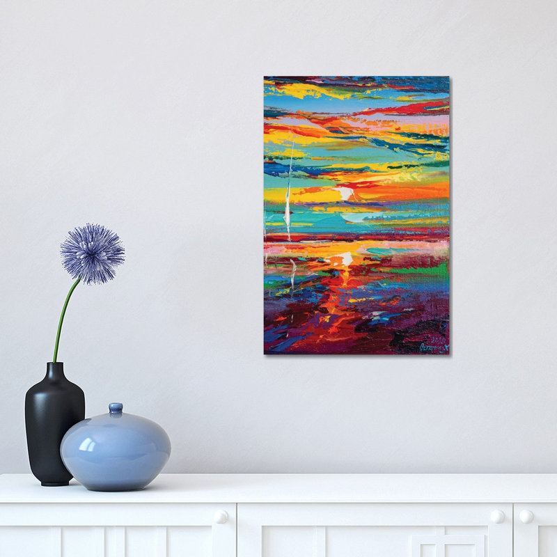 Abstract Seascape XVIII by Andrej Ostapchuk - Wrapped Canvas Print, 30.48 cm H x 45.72 cm W