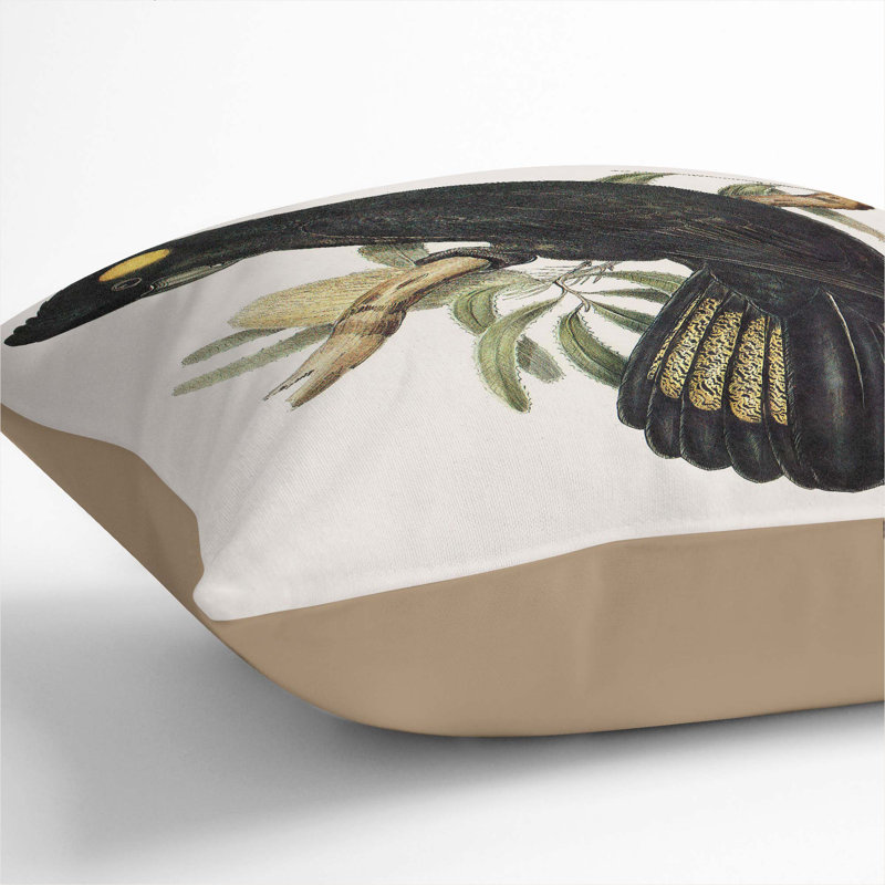 Square Throw Cushion, Stone, 40cm H x 40cm W x 15cm D