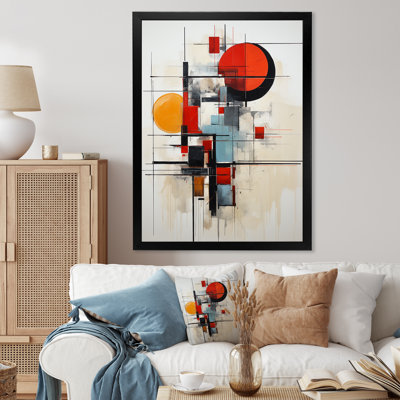 Isayah Red Suprematism Reduction III sur toile