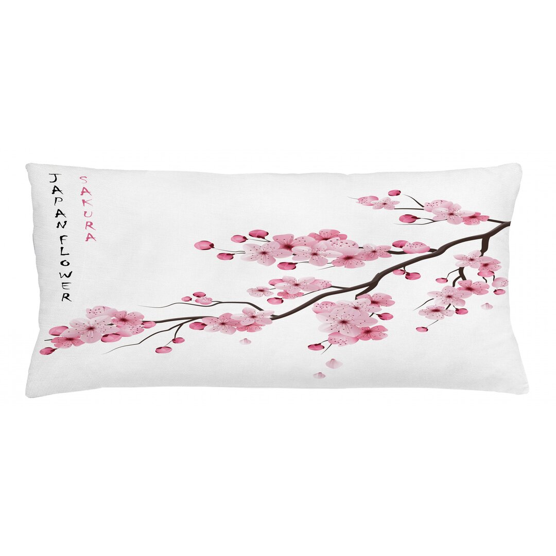 Kissenbezug, Japanischer Kirschzweig, Asiatisch, Weiß Rosa