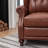 Aimee-Lea 31.5" Wide Genuine Leather Wing Chair Recliner-746909029