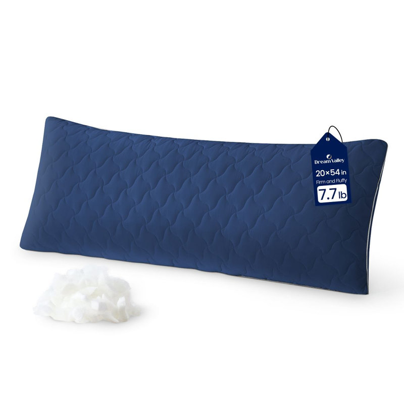 Oreiller de corps de refroidissement réglable pour les dormeurs latéraux - Support en mousse à mémoire de forme de qualité supérieure et conception matelassée pour un confort ultime