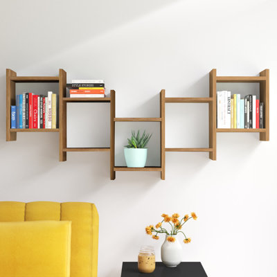 Dillow 10 Piece Floating Shelf Modern Wall-Mounted Storage and Display
