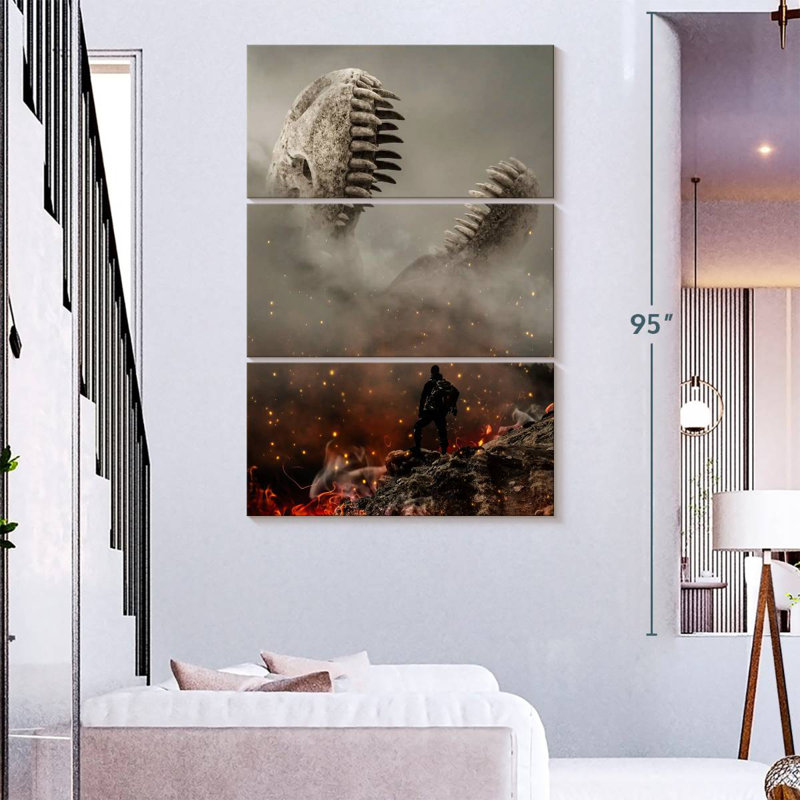 Brampt Dino Ashes, 65" H x 42" W