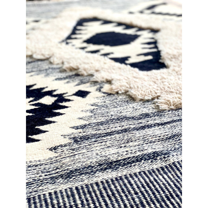 Tapis texturé crème, Rectangle 2 pi 4 po x 4 pi 7 po