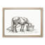 Horse Drinking by Jean Bernard - Picture Frame Drawing Print-55578853-55578857