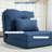 HOMCOM Convertible Flip Chair, Floor Lazy Sofa, Folding Upholstered Couch Bed With Adjustable Backrest, Metal Frame And Pillows   ,-1663104285