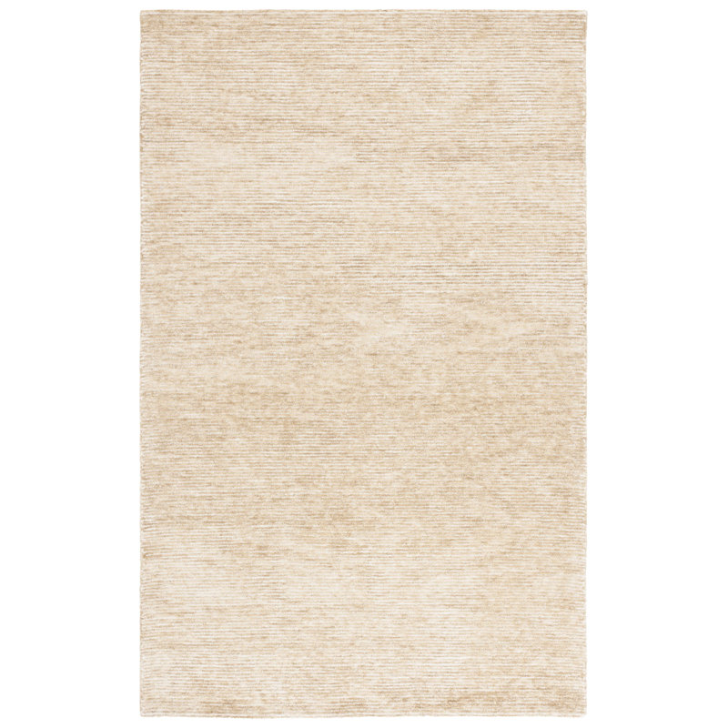 Tapis en coton touffeté à la main ébène ivoire / doré, Rectangle 3 pi x 5 pi