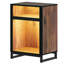 Armoire de rangement moderne Canton avec base en métal, buffet décoratif pour le salon ou la chambre à coucher, brun