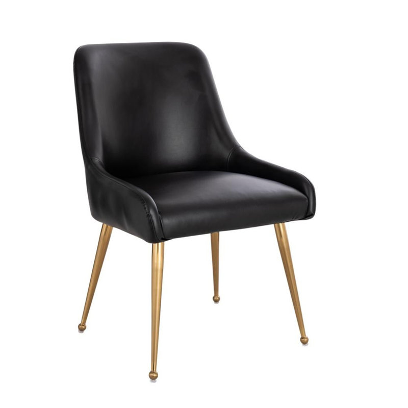 Chaise en cuir, Noir