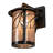 Rustic Lodge Steel Armed Sconce