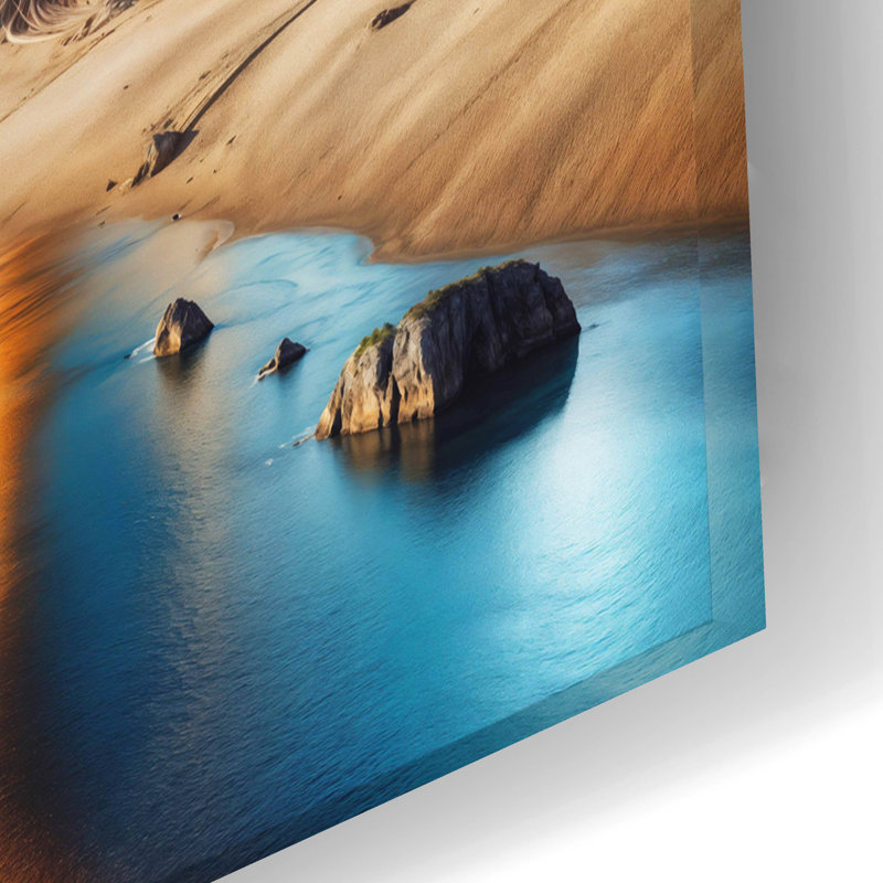 Art mural épique «Palm Beach Abstract 3» par Rey Klimt, 24 po x 16 po, H 16 po x l 24 po