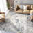 Washable Boho Large Neutral Vintage Soft Rug Stain Resistant Distressed Farmhouse Non-Slip Indoor Floor Carpet for Bedroom Nursery Kids Office Dining Room-2047120003