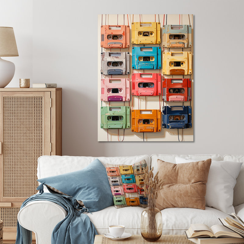 " Popart Cassette Tapes XI ", 20" H x 12" W x 1" D