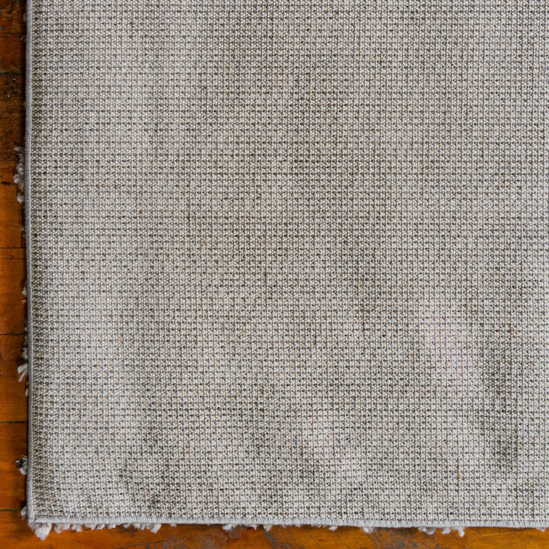Tapis gris clair Canda, Tapis de couloir 2 pi 7 po x 13 pi 1 po