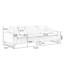 Canapé modulaire blanc en coton et lin-128968275