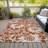 Altair Washable Floral Indoor / Outdoor Rug-2117993613