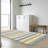 Ciicool Modern Abstract Rug for Living Room, 5'x7' Machine Washable Area Rug Non-Slip Rug, Low-Pile Contemporary Indoor Dining Floor Carpet for Bedroom Office Under Table Home Decor Yellow Blue Gray-1567031061