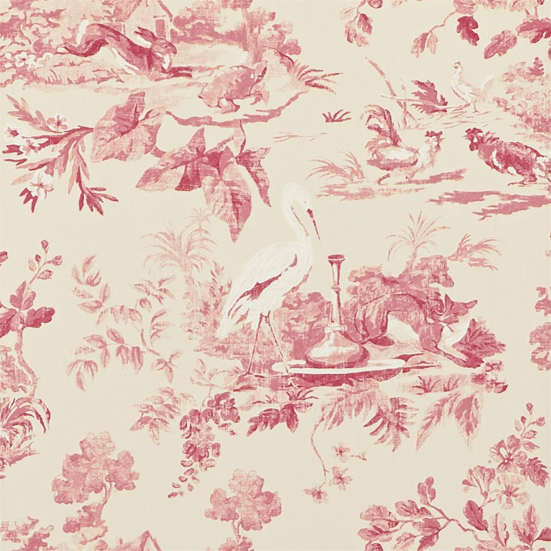 Aesop's Fables Wallpaper, Pink