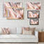 Brun, blanc, noir, mousse fluide, marbre V - art mural moderne et contemporain sur toile-2090452554-2090452559
