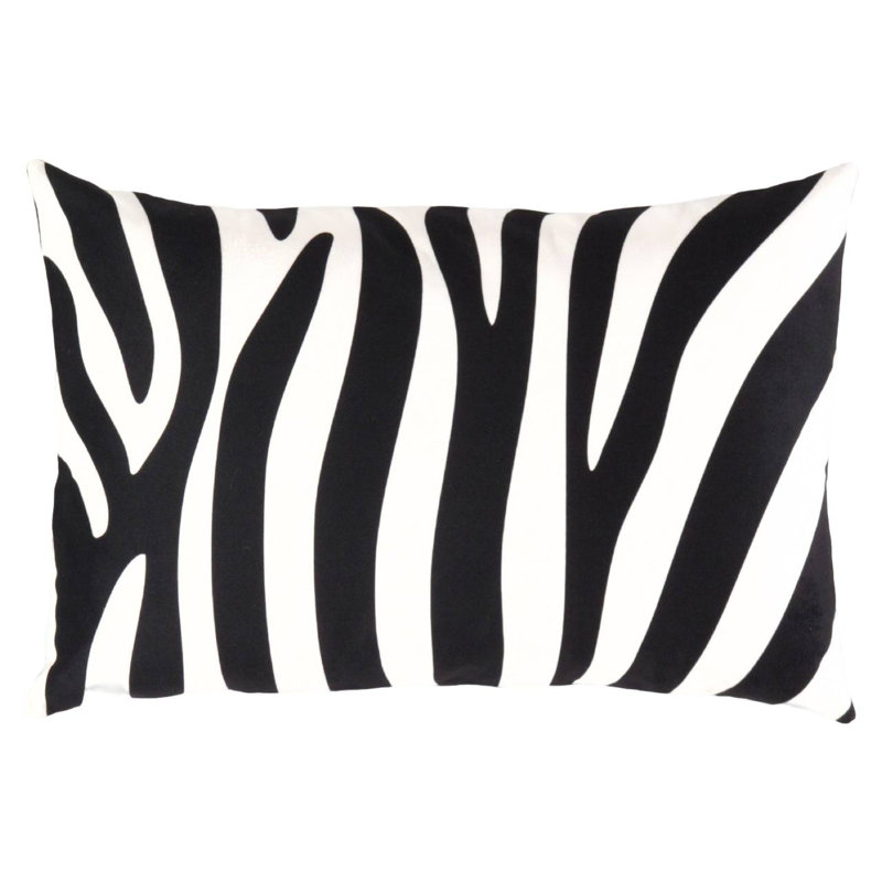 Coussin en velours Pasargad, H 16 po x l 24 po, Forme rectangulaire