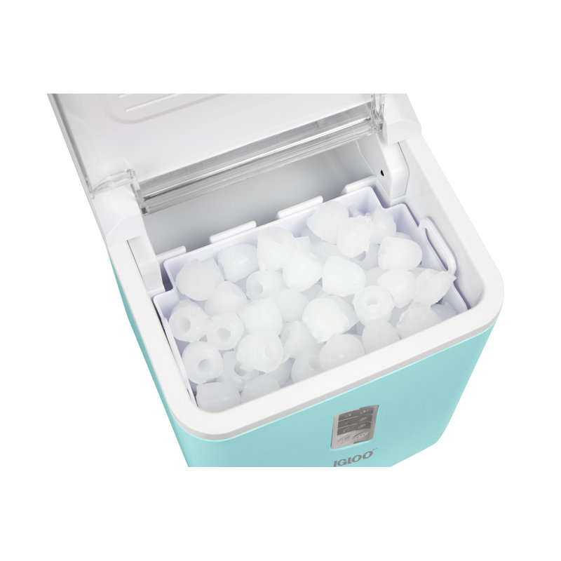 Machine à glaçons autonettoyante 26 livres Igloo, Turquoise