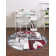 Tapis gris / rouge Emaline