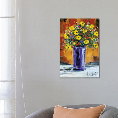 Spring Flowers by Lisa Elley - Wrapped Canvas Gallery-Wrapped Canvas Giclée