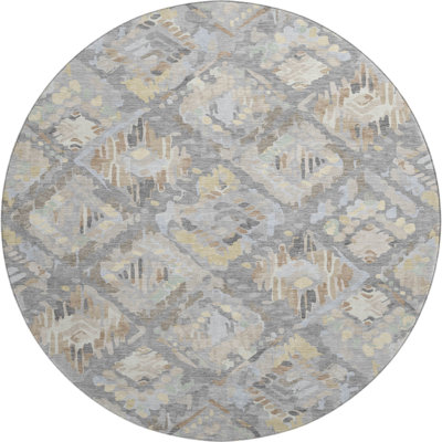 Premium Machine Washable Elize AMF1326 Diamonds Rug