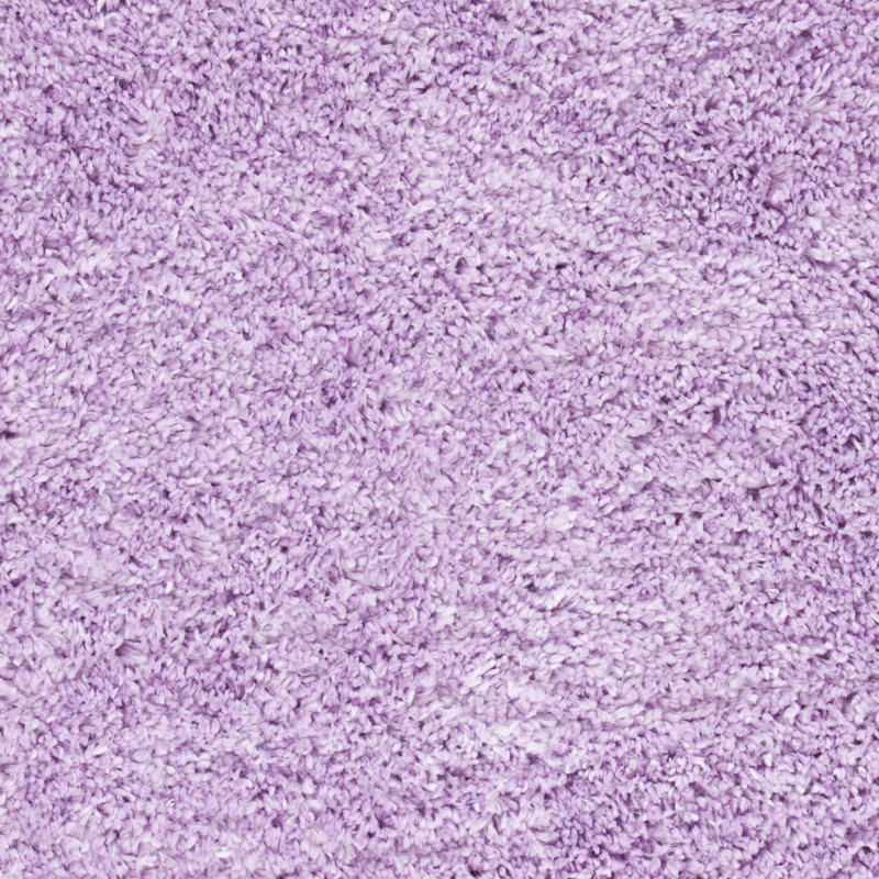 Jiang Lilac Shag Area Rug, Round 5'3"
