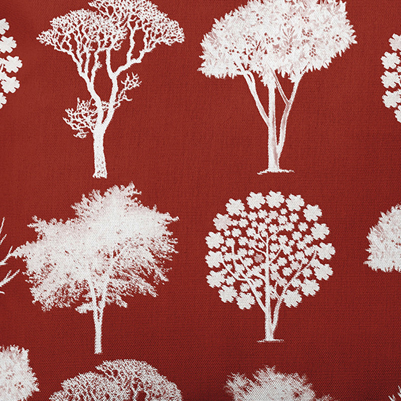 Housse de coussin carré et insert Lenard Field of Trees, H 18 po x l 18 po x P 2 po, rouille