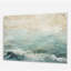 «Modern Coastal Beige and Blue River I», art mural acrylique océan côtier moderne-1183558312