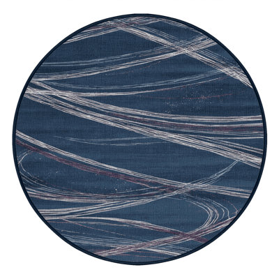 Machine Washable Space Gray Area Rug