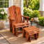 Fauteuil à bascule Adirondack en cèdre rouge aromatique de l'Est, avec repose-pieds, de la collection American Furniture Classics