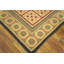 Tapis unique en laine noué à la main de 9 pi x 12 pi jaune / vert / rouge